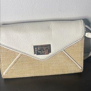 Kate Spade Cream and Tan Clutch